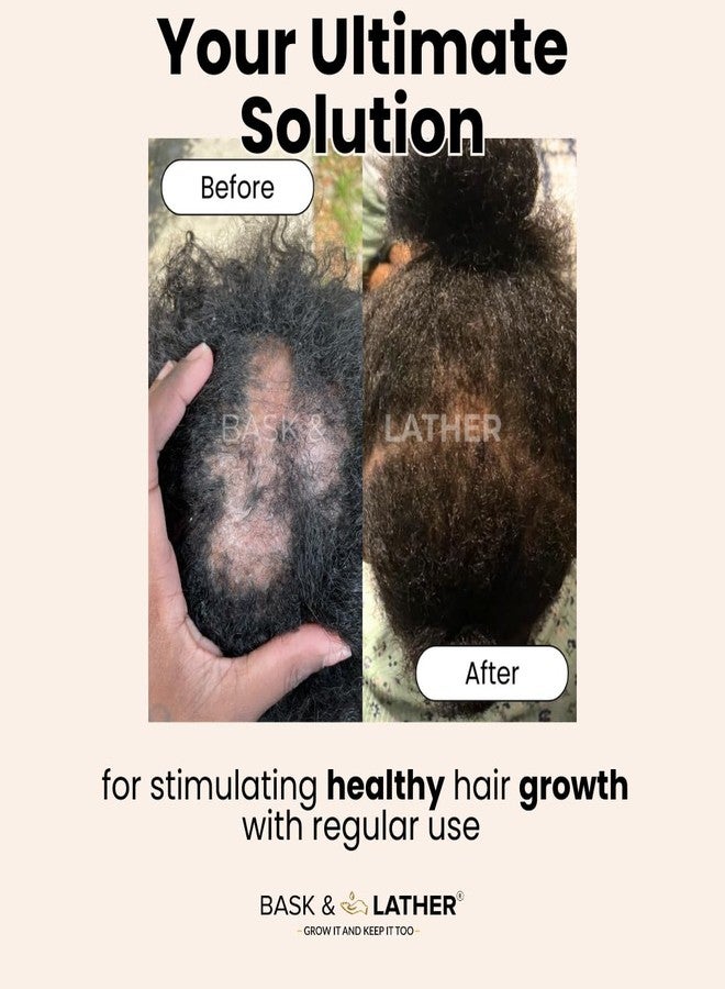 Bask & Lather Scalp Stimulator Hair Growth Oil, Cold Pressed Mint and Rosemary Blend with Grapeseed for Hair Growth, Organic Natural Leave in, All Hair Types, 2 Fl Oz - Image 5